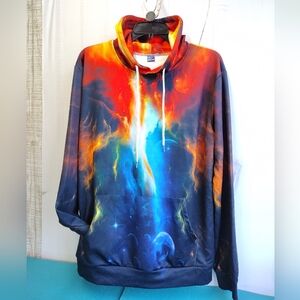 Men's Hoodie Pullover Hooded Sweatshirt 3D Printed Size XXL